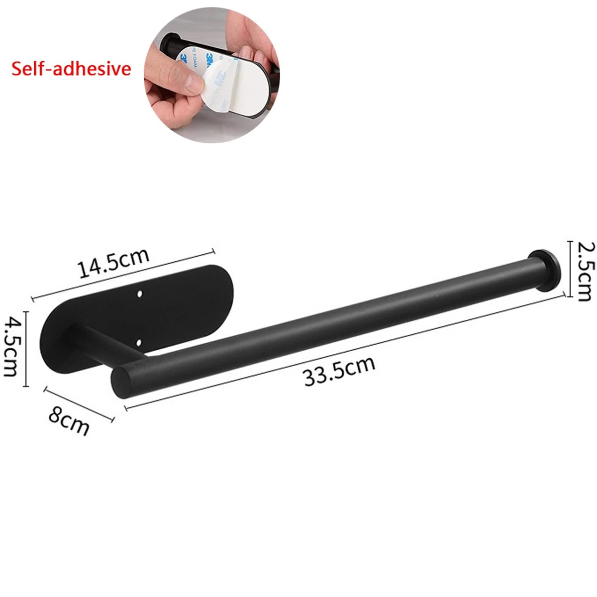 Adhesive Paper Towel Holder for Kitchen and Bathroom Organizer