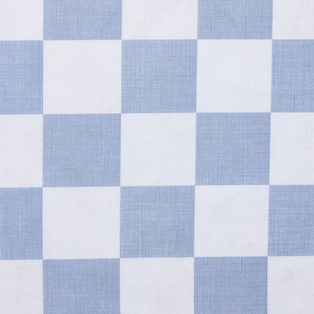 Waterproof Polyester Checkered Bathroom Shower Curtain With Hooks