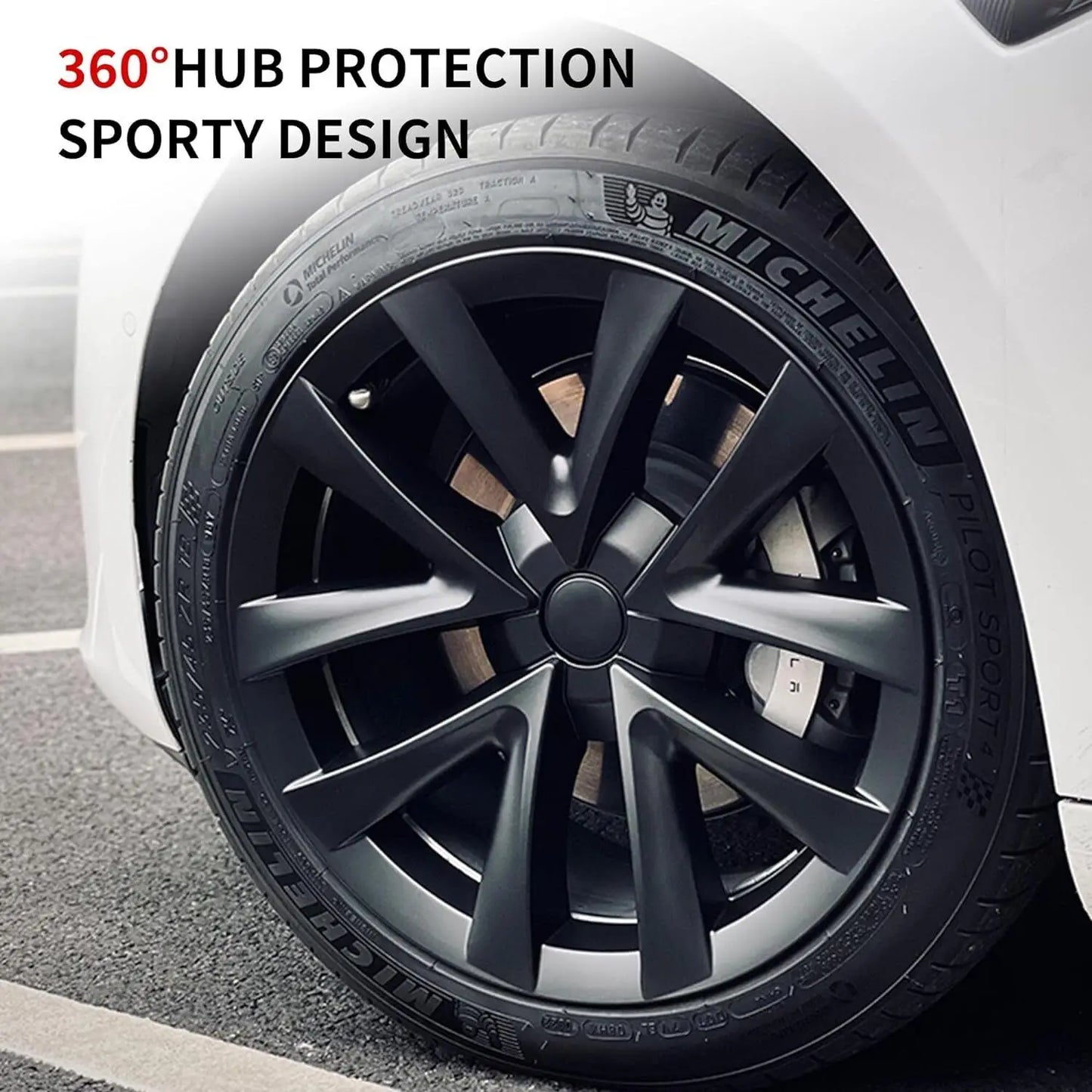 YIKUN Tesla Model 3 Hub Cap Wheel Cover Replacement
