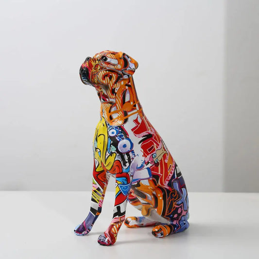FLYuechun Ranan Boxer Dog Resin Ornament For Home Decor