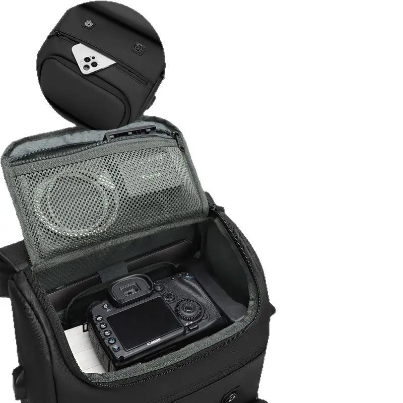Retro Double-Shoulder Camera Bag For DSLRs And Telephoto Lenses Waterproof