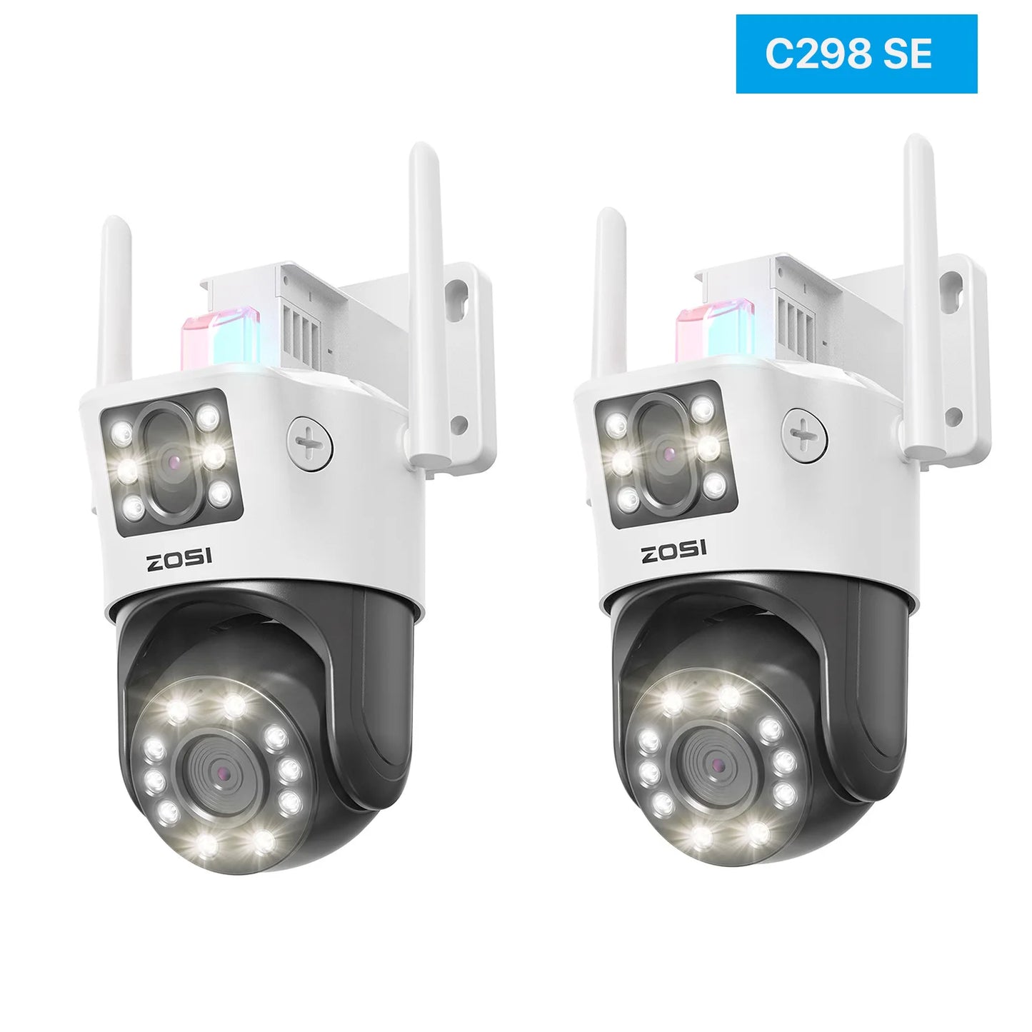 ZOSI C298 Max 4K 8MP Dual Lens Wired WiFi PTZ Security Camera Outdoor