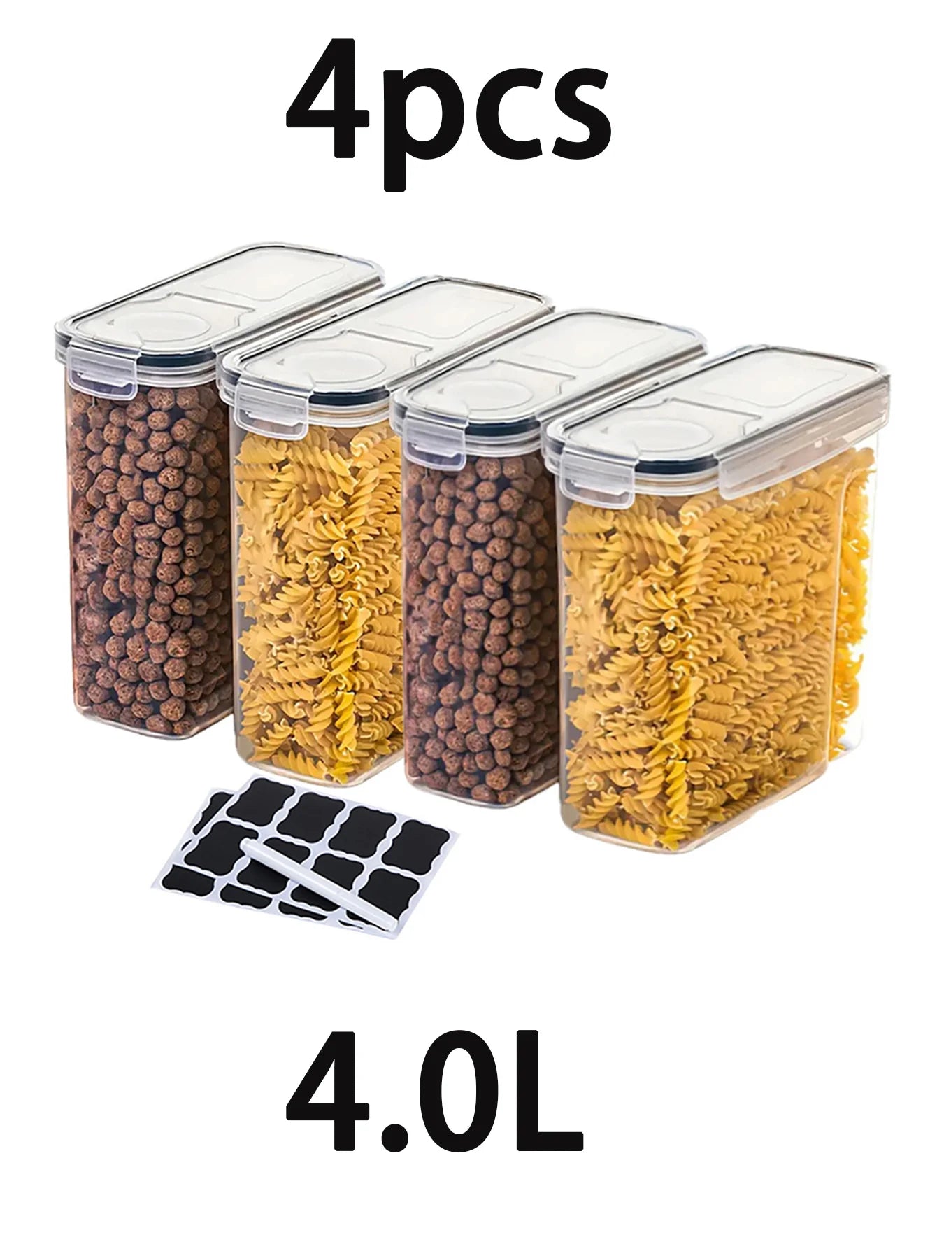 Airtight Food Storage Containers With Lids For Kitchen Pantry Organization