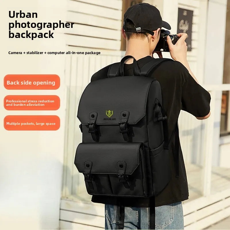 Retro Double Shoulder Camera Bag For Micro DSLR Telephoto Waterproof