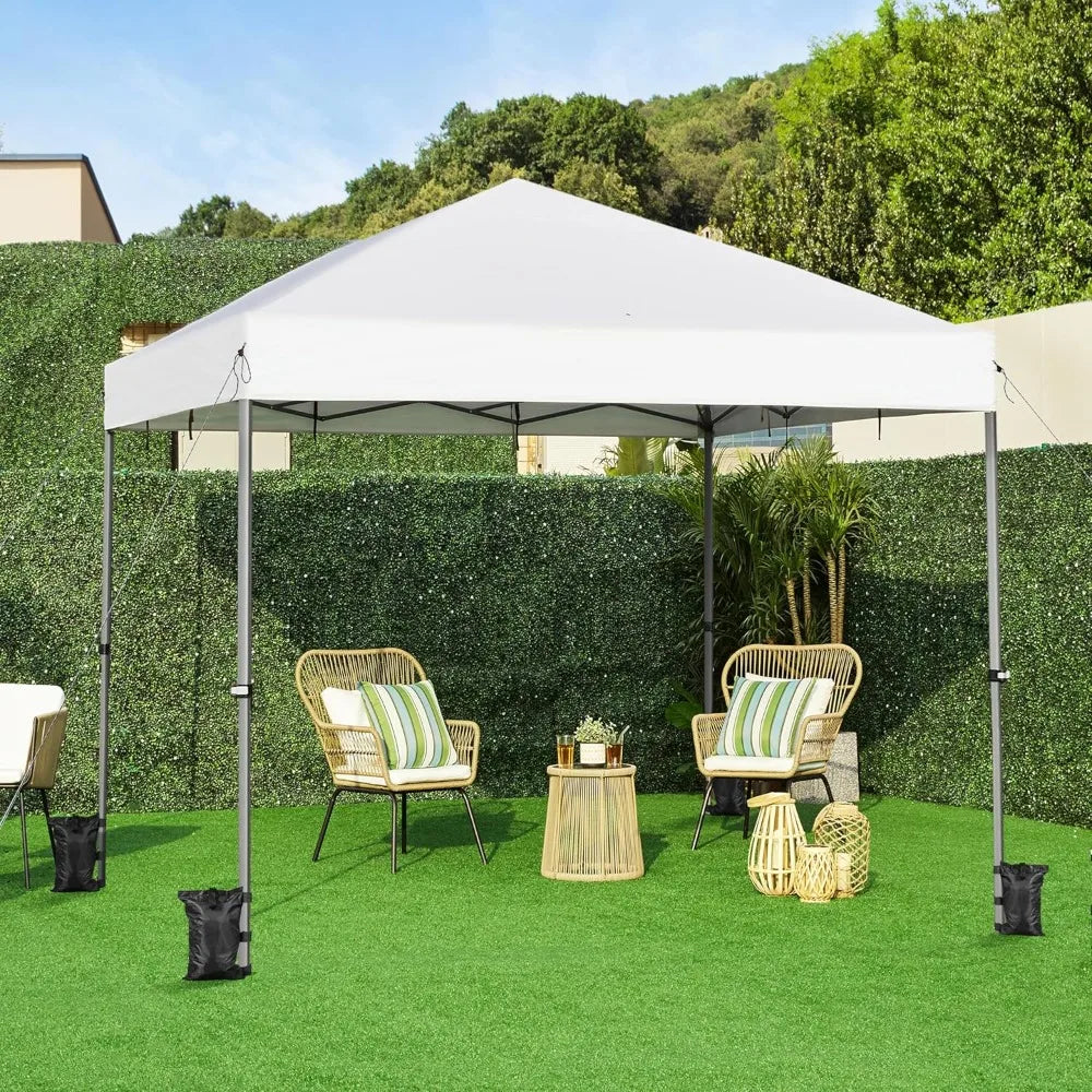 Pop Up Canopy Tent Easy Setup Portable Outdoor Gazebo Wheeled