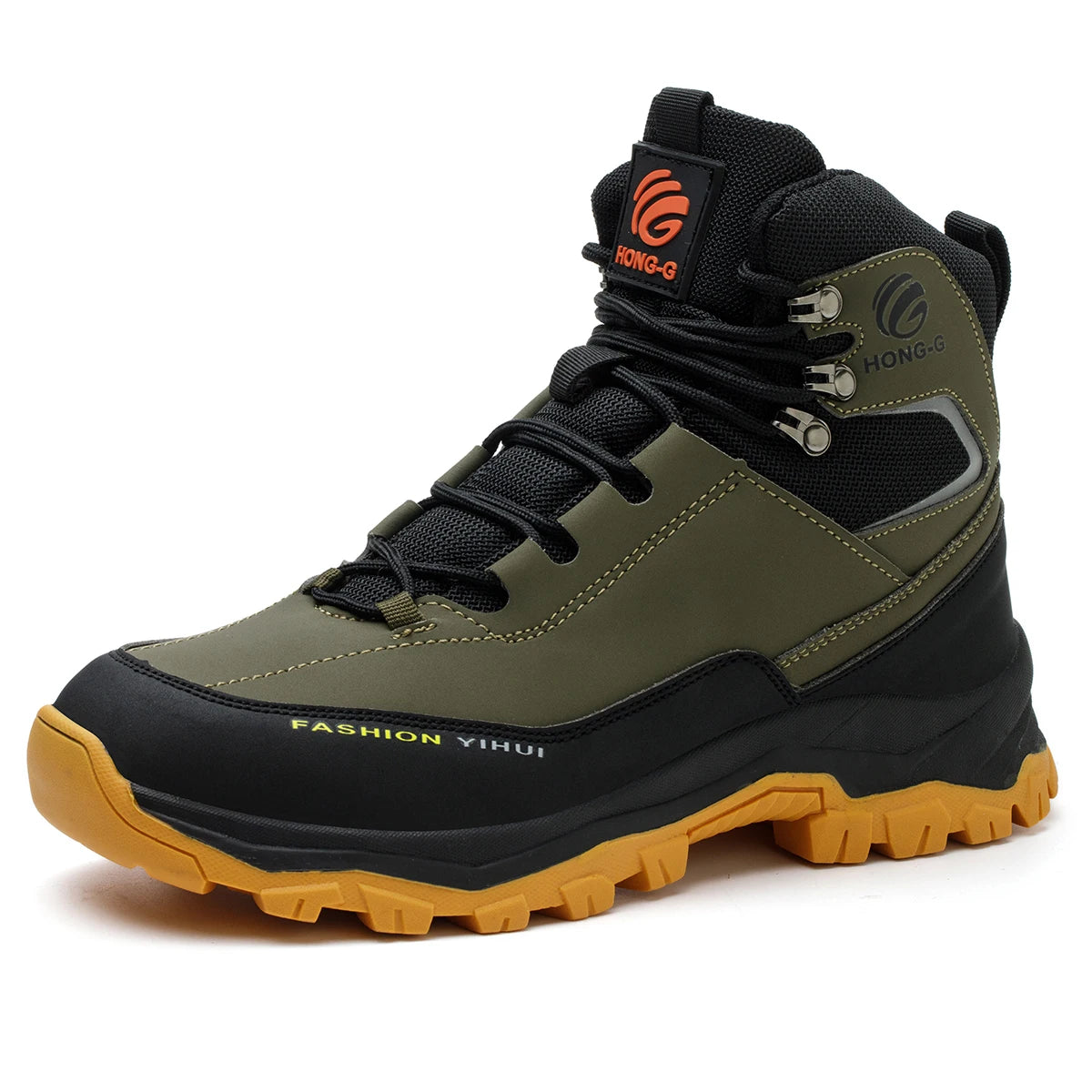 VEIGAR Men's Protective Work Shoes Anti Puncture Steel Toe Boots