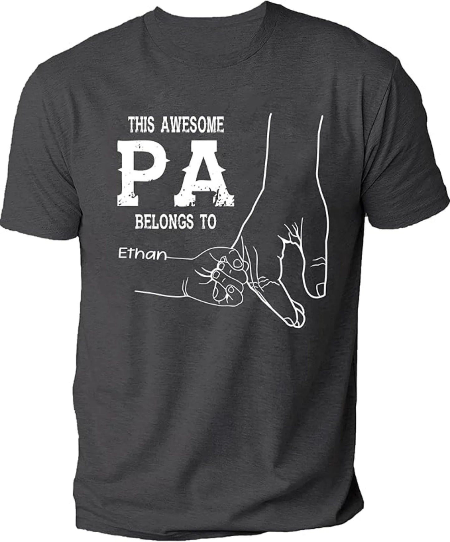 Personalized Best Grandpa Dad Ever Shirt With Custom Kid Name