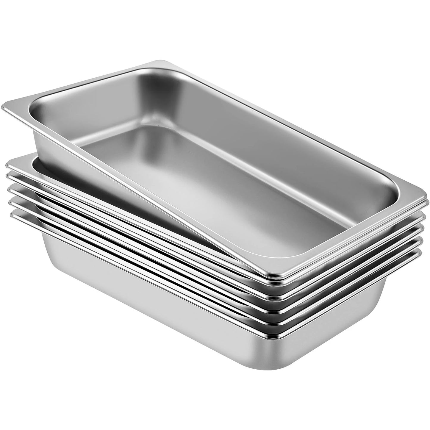 SucceBuy Stainless Steel Chafing Dishes Gastronorm Steam Table Pans