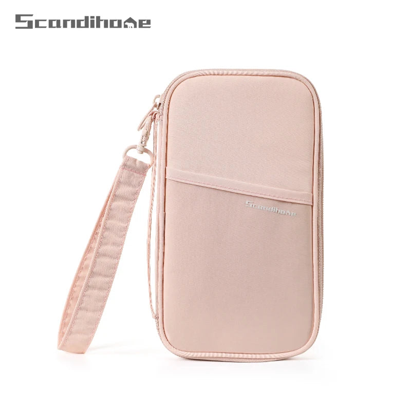 ScandiHome RFID Blocking Passport Holder Travel Wallet Anti Theft