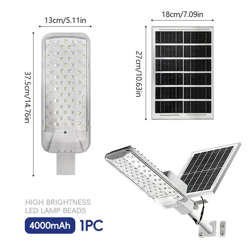 IP68 Outdoor Solar Street Light 8000LM 320 Degree Wide Angle