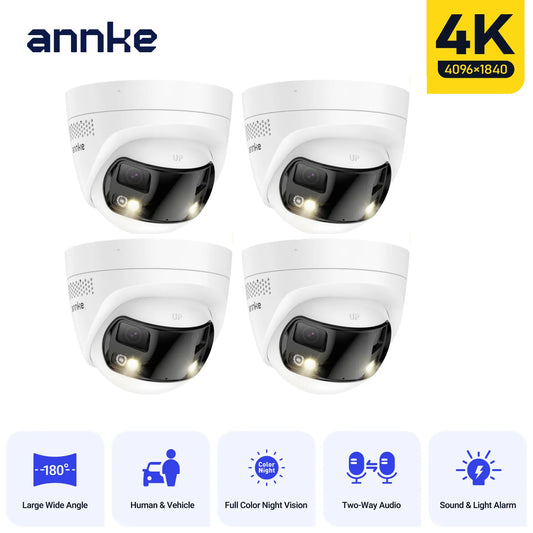 ANNKE 4K 8MP POE Surveillance Camera Dual Lens Outdoor Night Vision CCTV