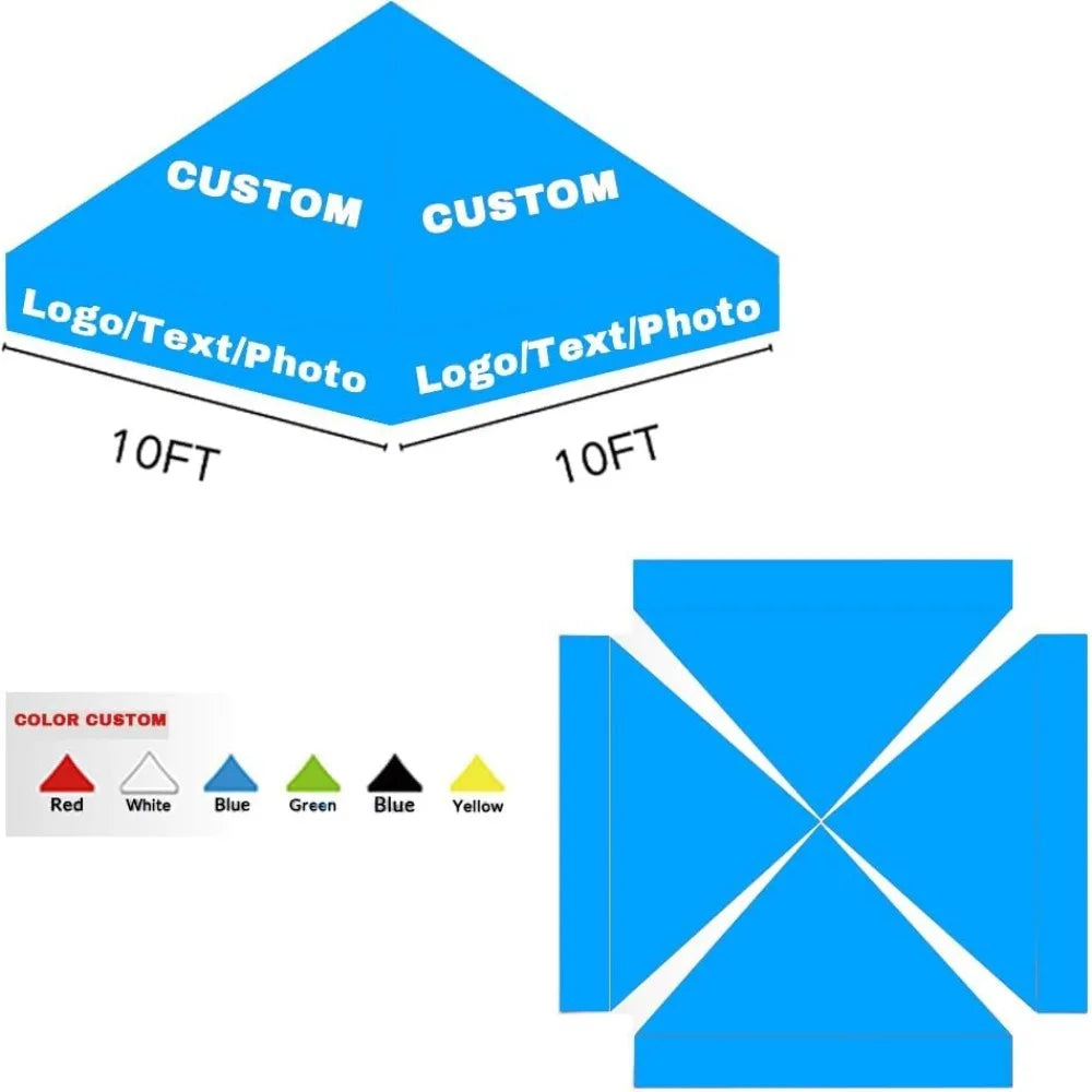 Custom Pop Up Canopy Tent Logo Printing For Events