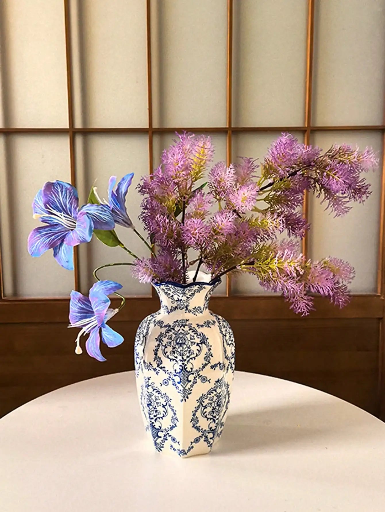 Porcelain Vase Chinese Retro Floral Home Decor For Living Rooms