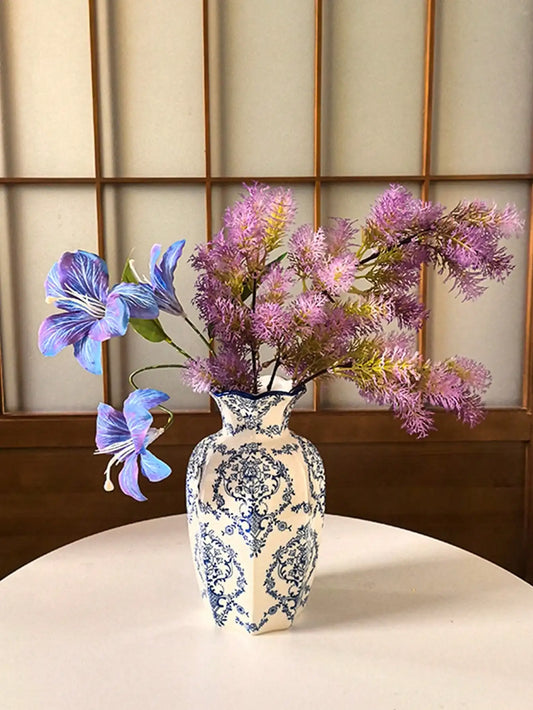 Porcelain Vase Chinese Retro Floral Home Decor For Living Rooms