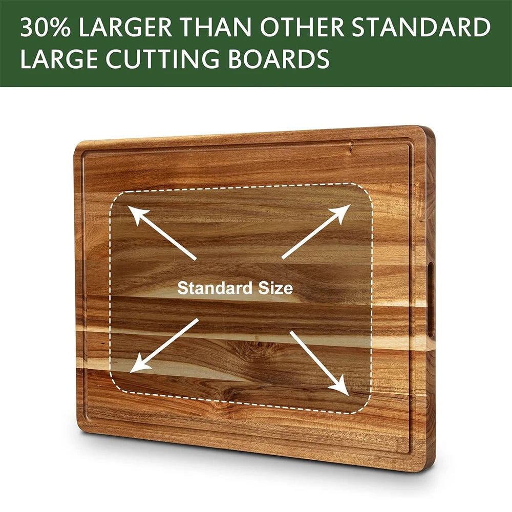 TWISTER.CK Charcuterie Cutting Board With Juice Groove And Handle