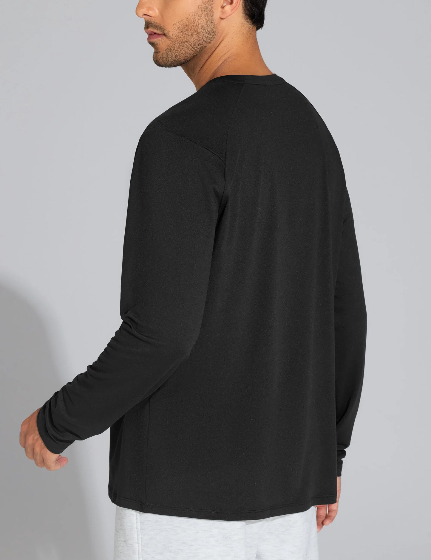 The Gym People Mens Lightweight Upf 50+ Long Sleeve Athletic Workout Pullover Top