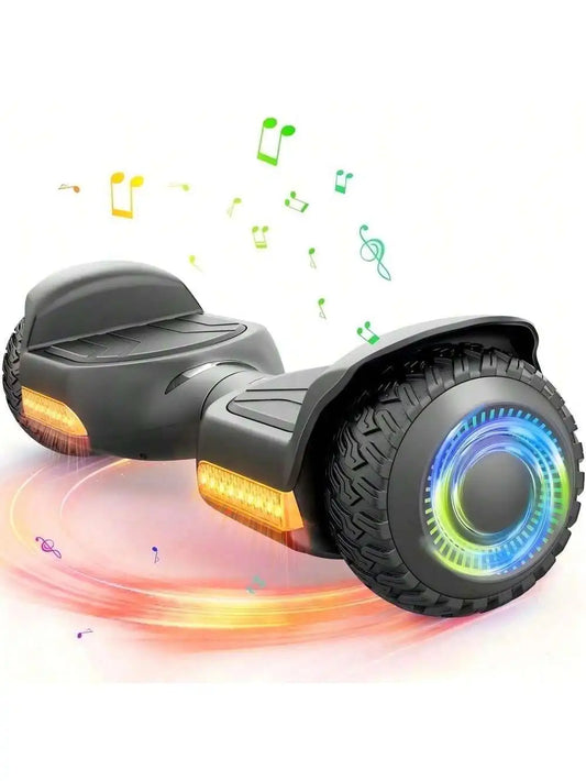 GYROOR Kids Self Balancing Hoverboard All-Terrain With LED Lights Bluetooth