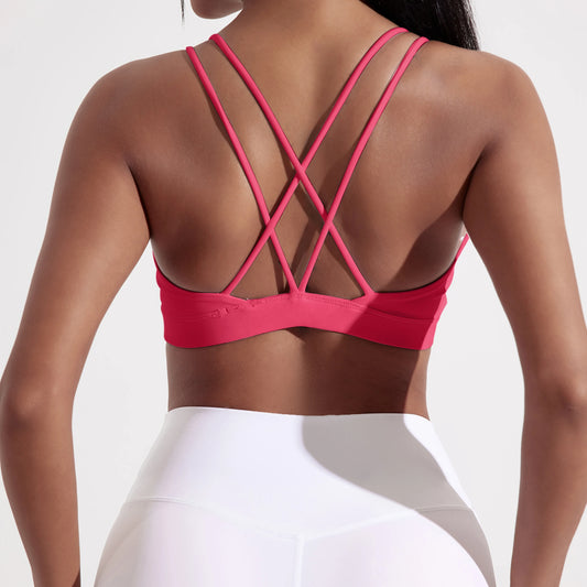 Solid Color High Support Women Gym Yoga Bra