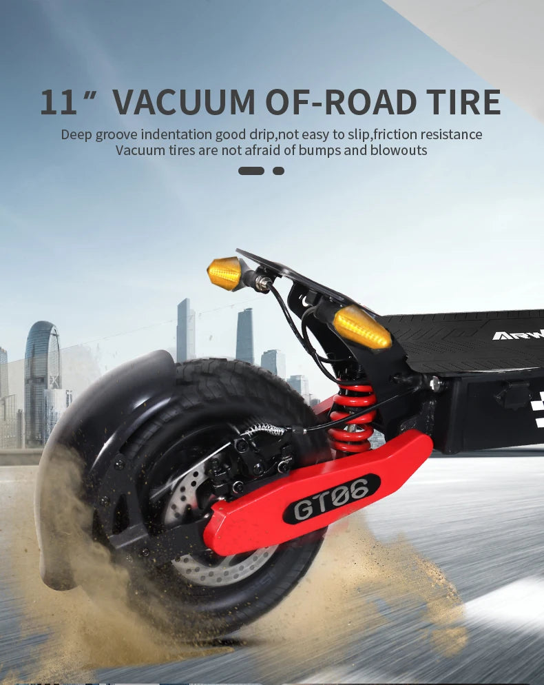 Arwibon GT06 Foldable Electric Scooter 1200W for Adults 25MPH