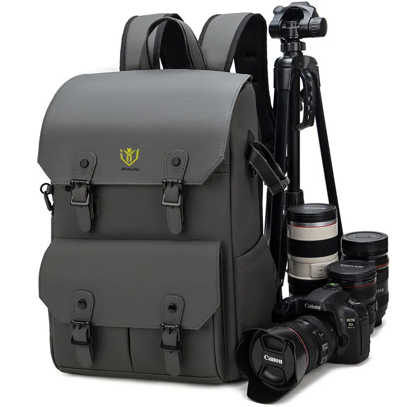 Retro Double-Shoulder Camera Bag For DSLRs And Telephoto Lenses Waterproof