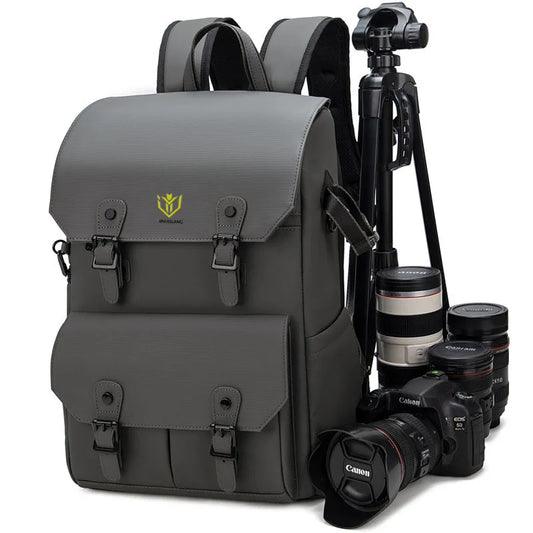 Retro Double Shoulder Camera Bag For Micro DSLR Telephoto Waterproof