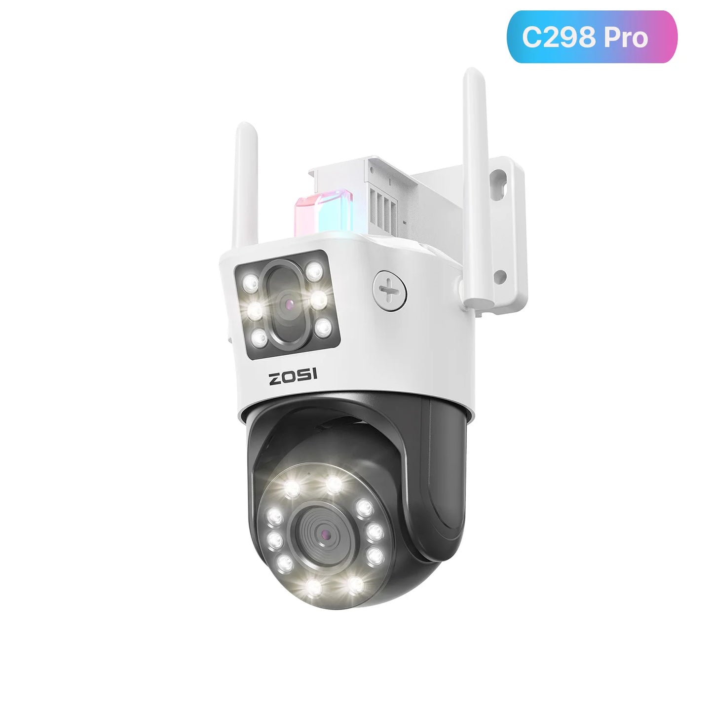 ZOSI C298 Max 4K 8MP Dual Lens Wired WiFi PTZ Security Camera Outdoor
