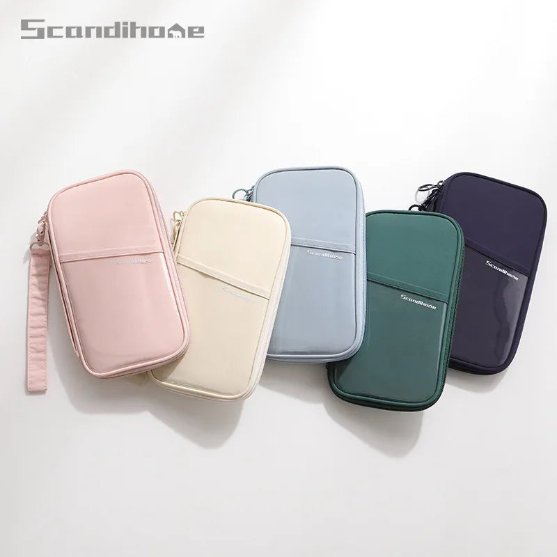 ScandiHome RFID Blocking Passport Holder Travel Wallet Anti Theft
