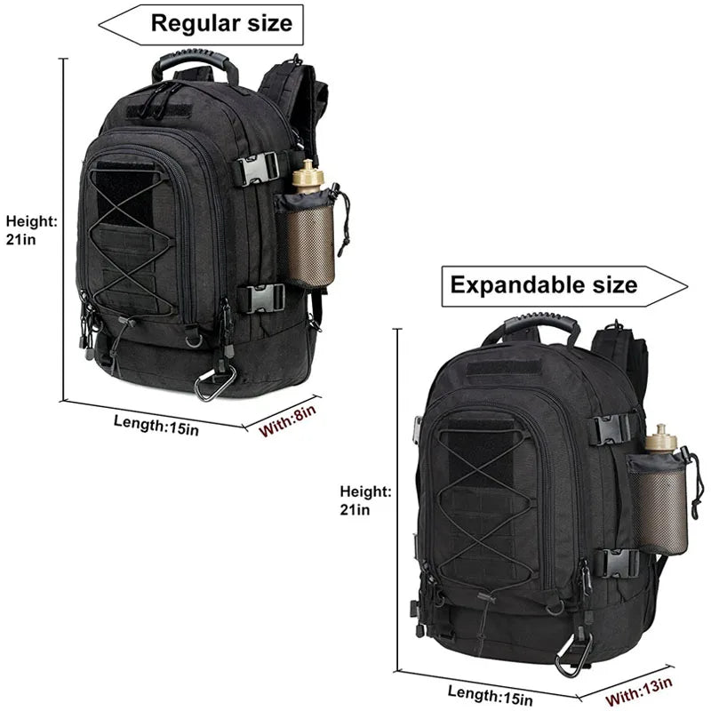LQARMY Military Tactical Backpack Molle Rucksack for Outdoor Travel