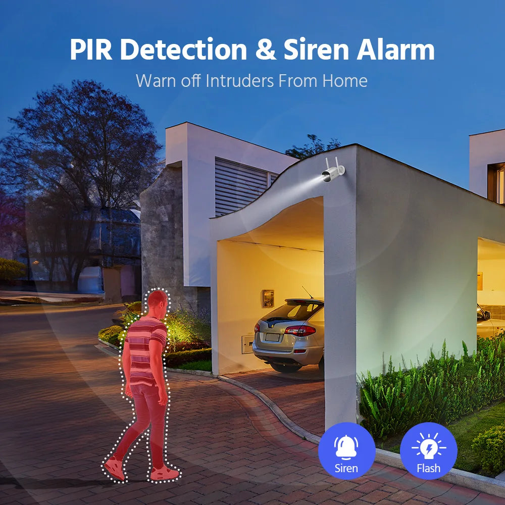 ANNKE 4MP Solar Wireless Security Camera with Two Way Audio
