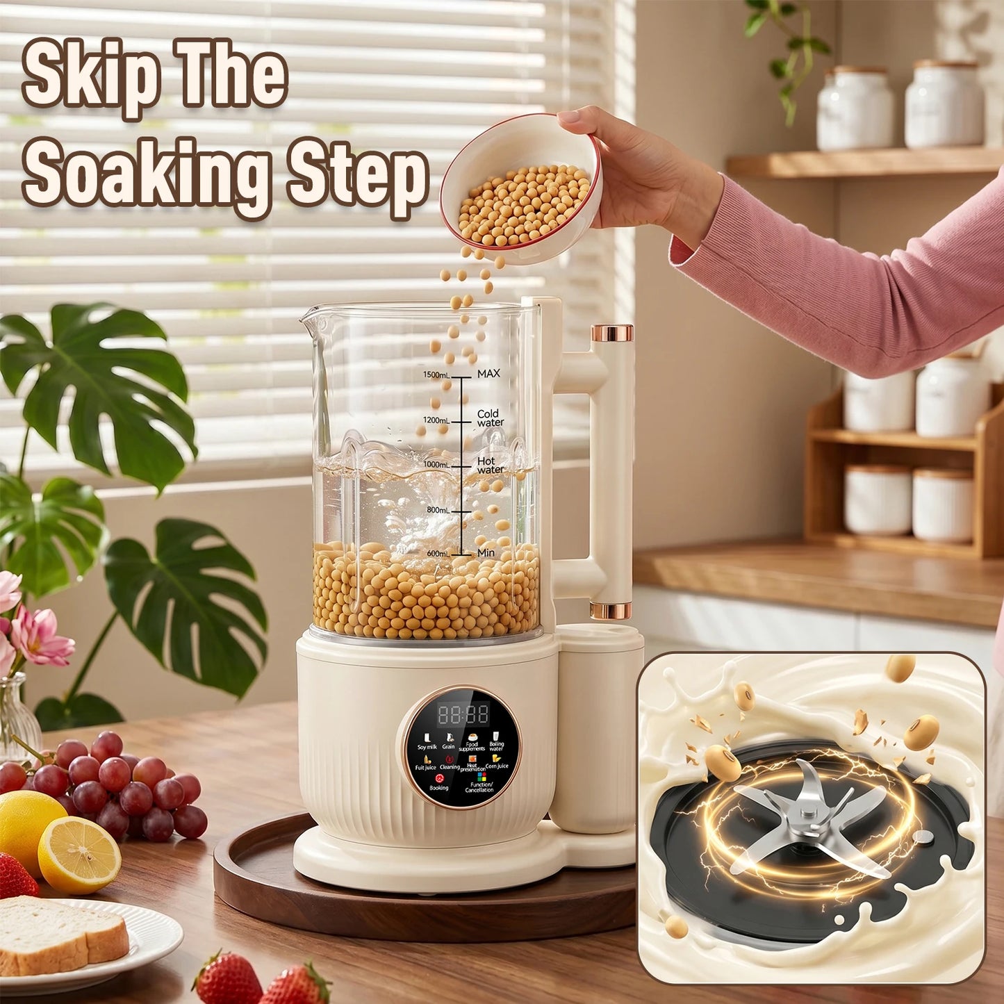 Automatic Nut Milk Maker Plug And Play Juicer Machine