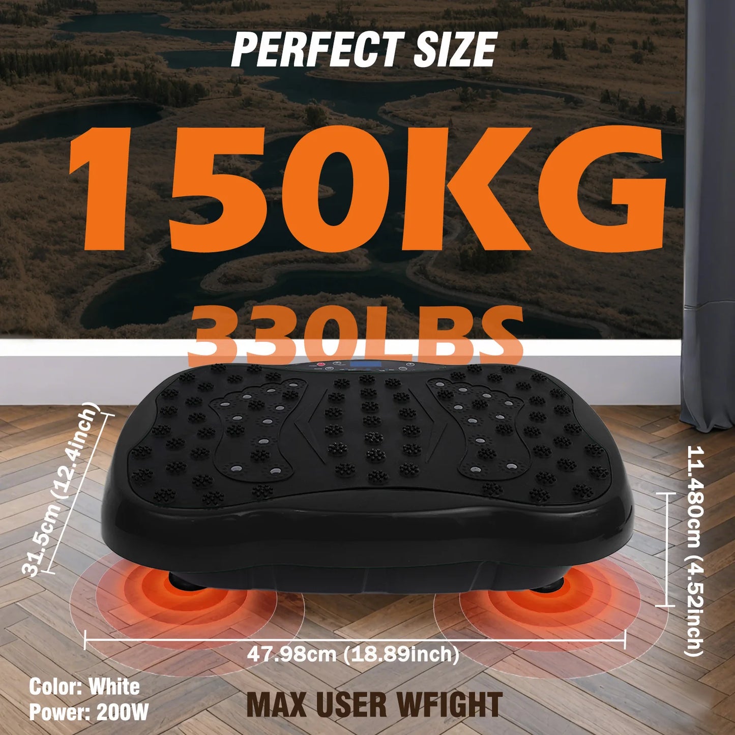Full Body Vibration Platform Exercise Machine With Remote Control