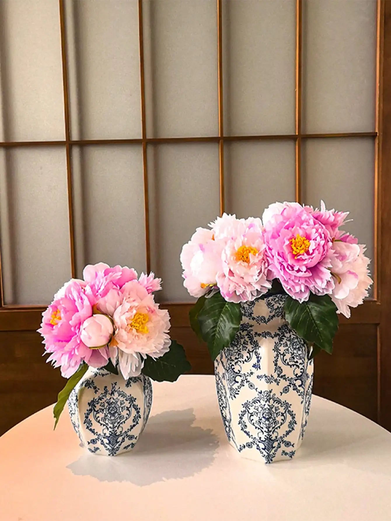 Porcelain Vase Chinese Retro Floral Home Decor For Living Rooms