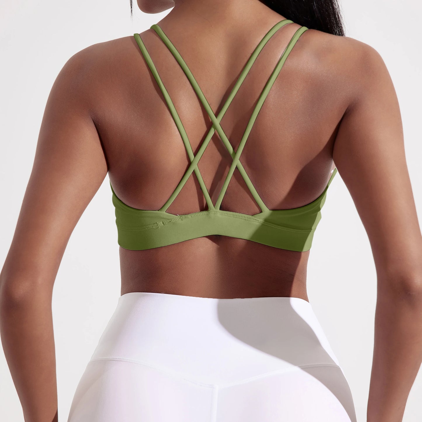 Solid Color High Support Women Gym Yoga Bra