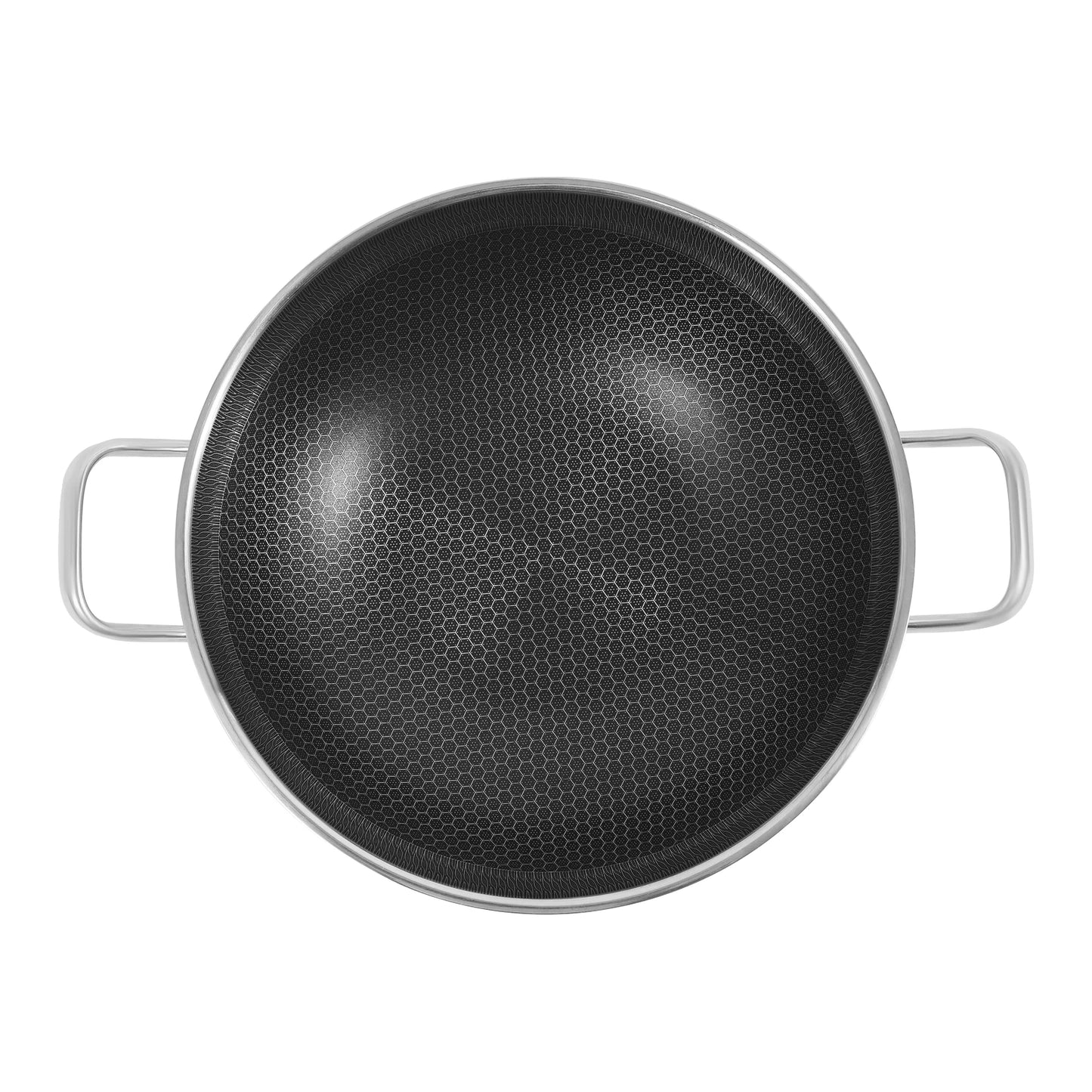 Bymaocar Nonstick Cookware With Lid Stainless Steel Frying Pan