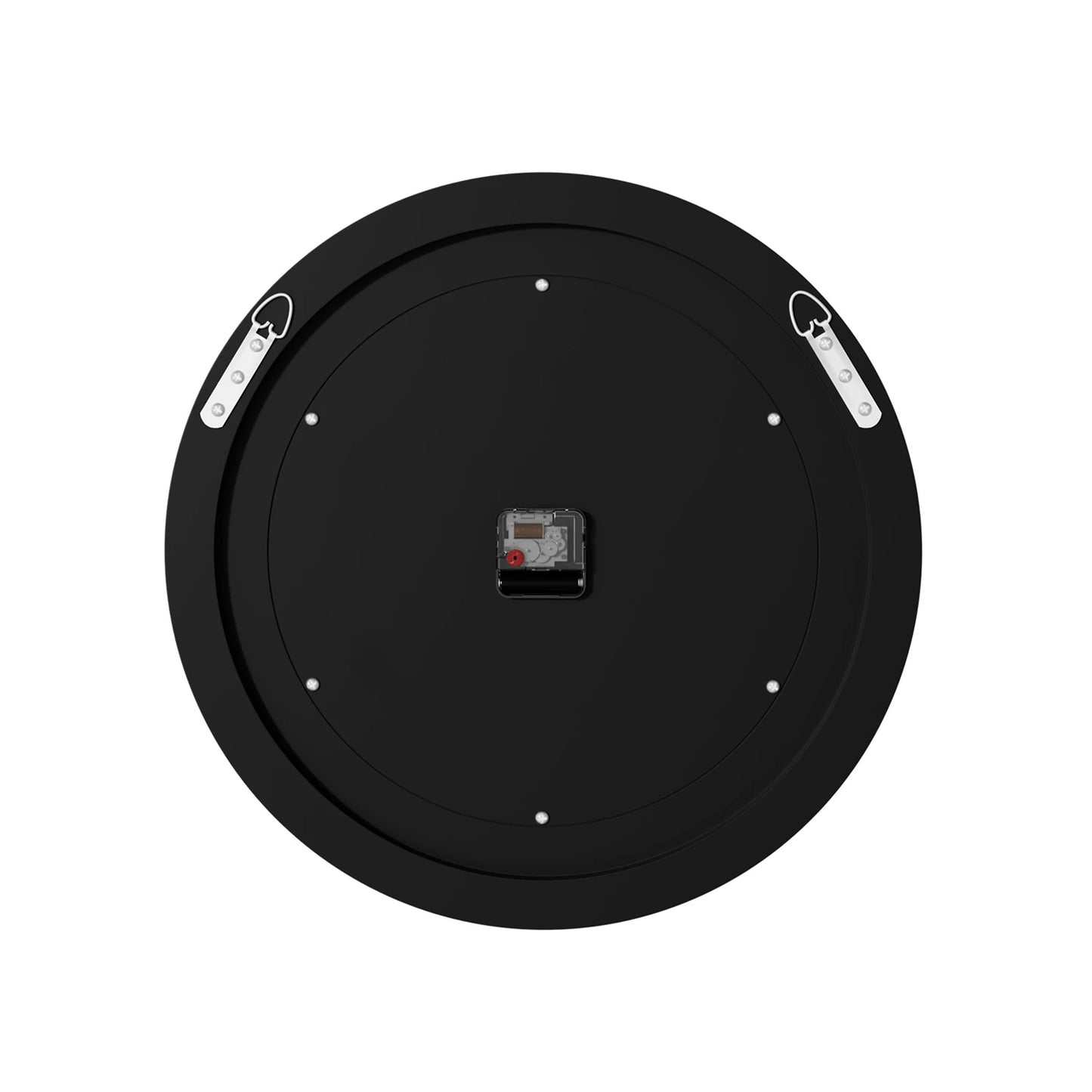Round Mirror Clock With Crystals Sparkle And Wall Decor