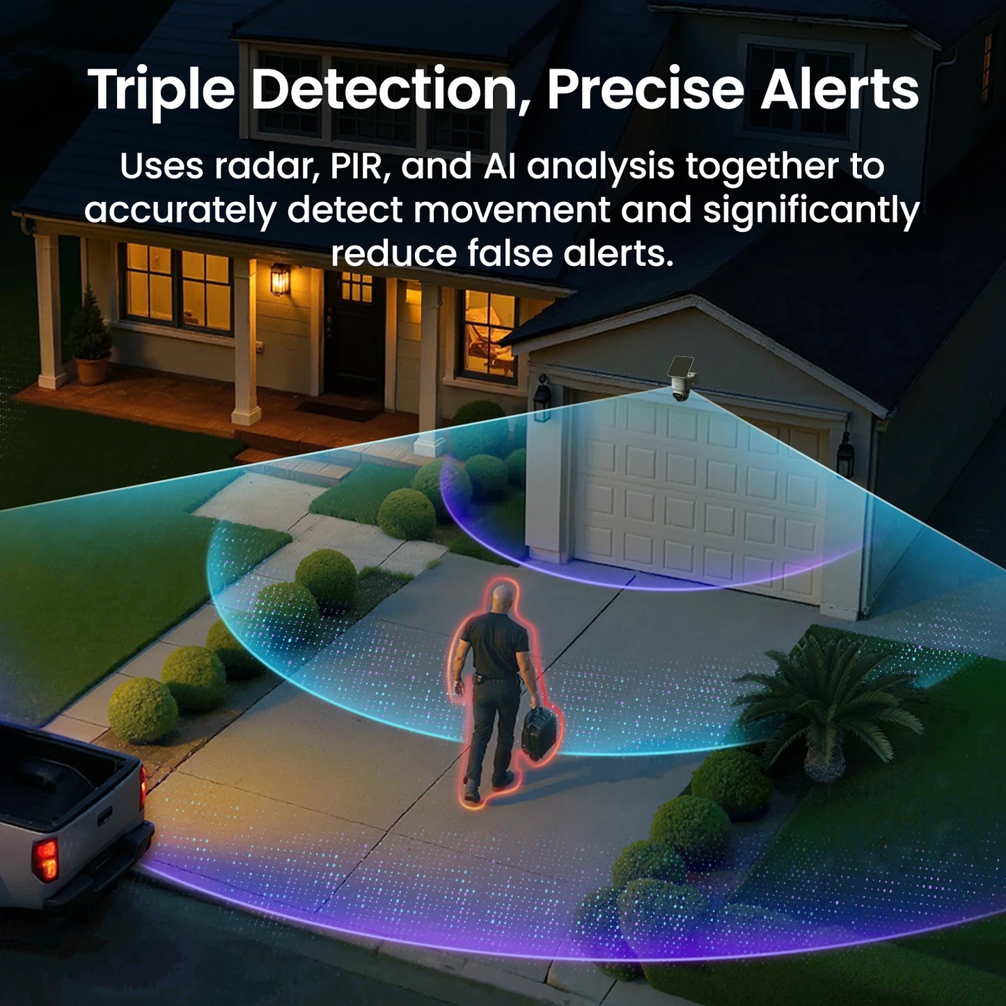 AOSU Ultra 8MP Solar Wireless Outdoor Camera AI Night Vision