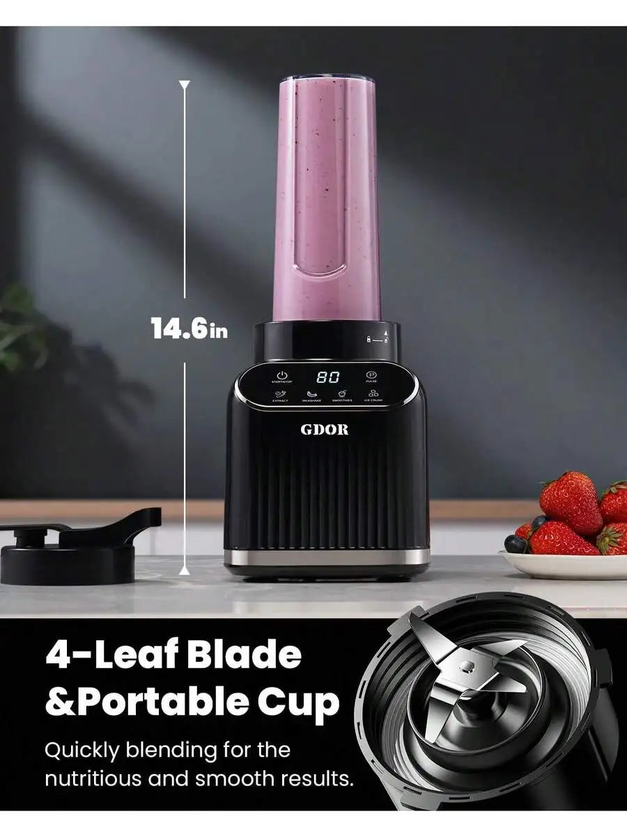 XMSJ 1200 Watts Professional Blender With 52 Oz Jar