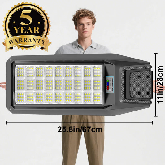 Outdoor Solar Motion Sensor Light IP65 Dusk to Dawn Timer Always Bright