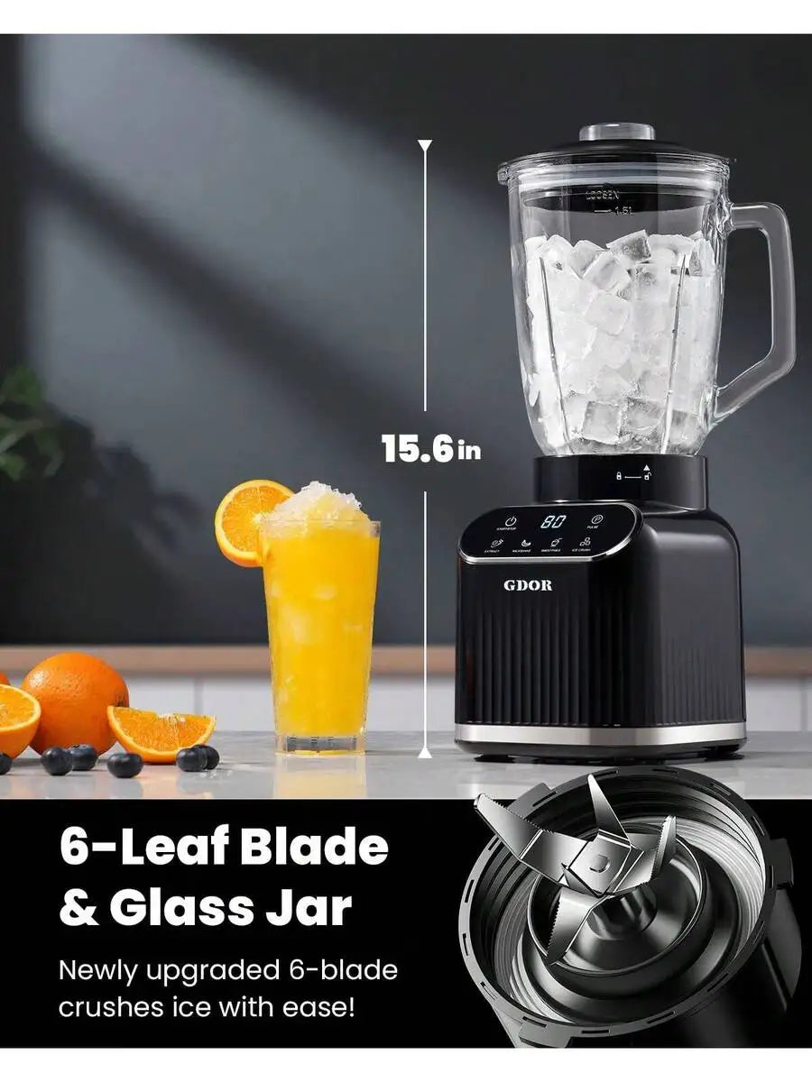 XMSJ 1200 Watts Professional Blender With 52 Oz Jar