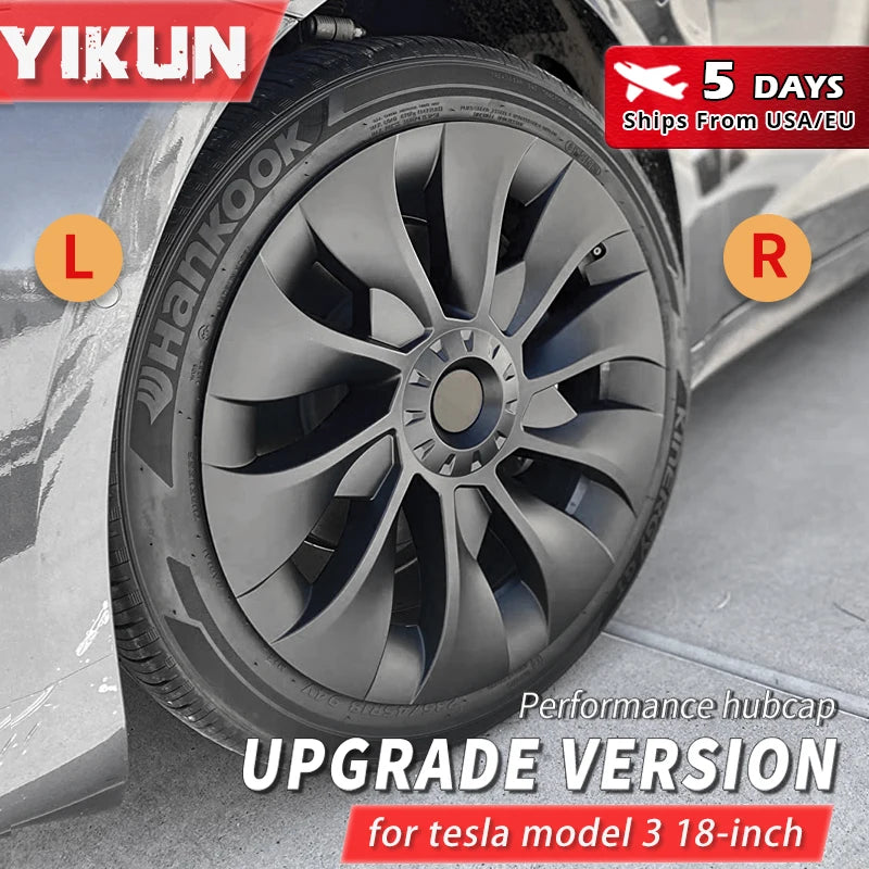 YIKUN Tesla Model 3 Hub Cap Wheel Cover Replacement