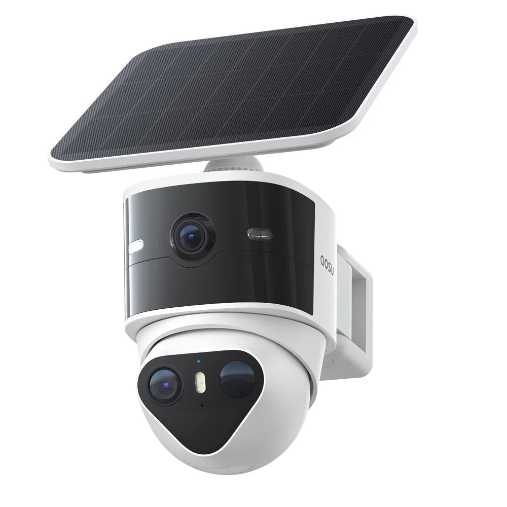 AOSU 10MP Solar Security Camera With AI Tracking PTZ