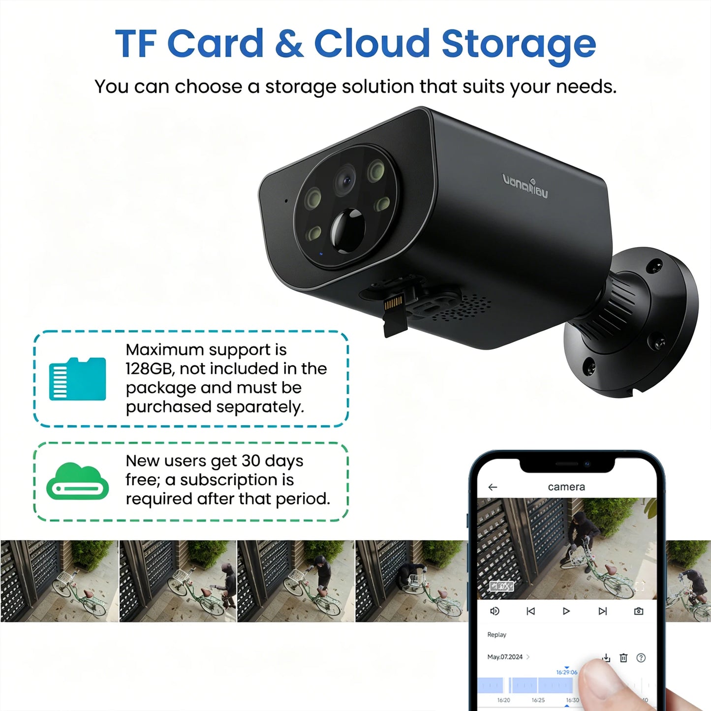 Wansview 2K Solar Wireless Outdoor Security Camera With Motion Detection