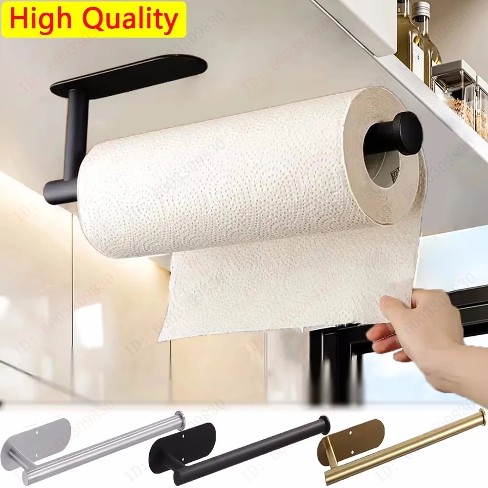 Adhesive Paper Towel Holder for Kitchen and Bathroom Organizer