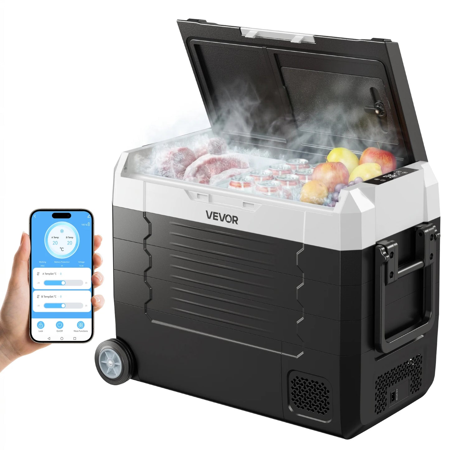 SucceBuy Car Refrigerator Portable DC Compressor Cooler For Camping