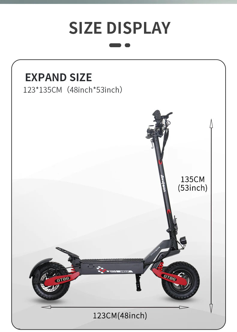 Arwibon GT06 Foldable Electric Scooter 1200W for Adults 25MPH