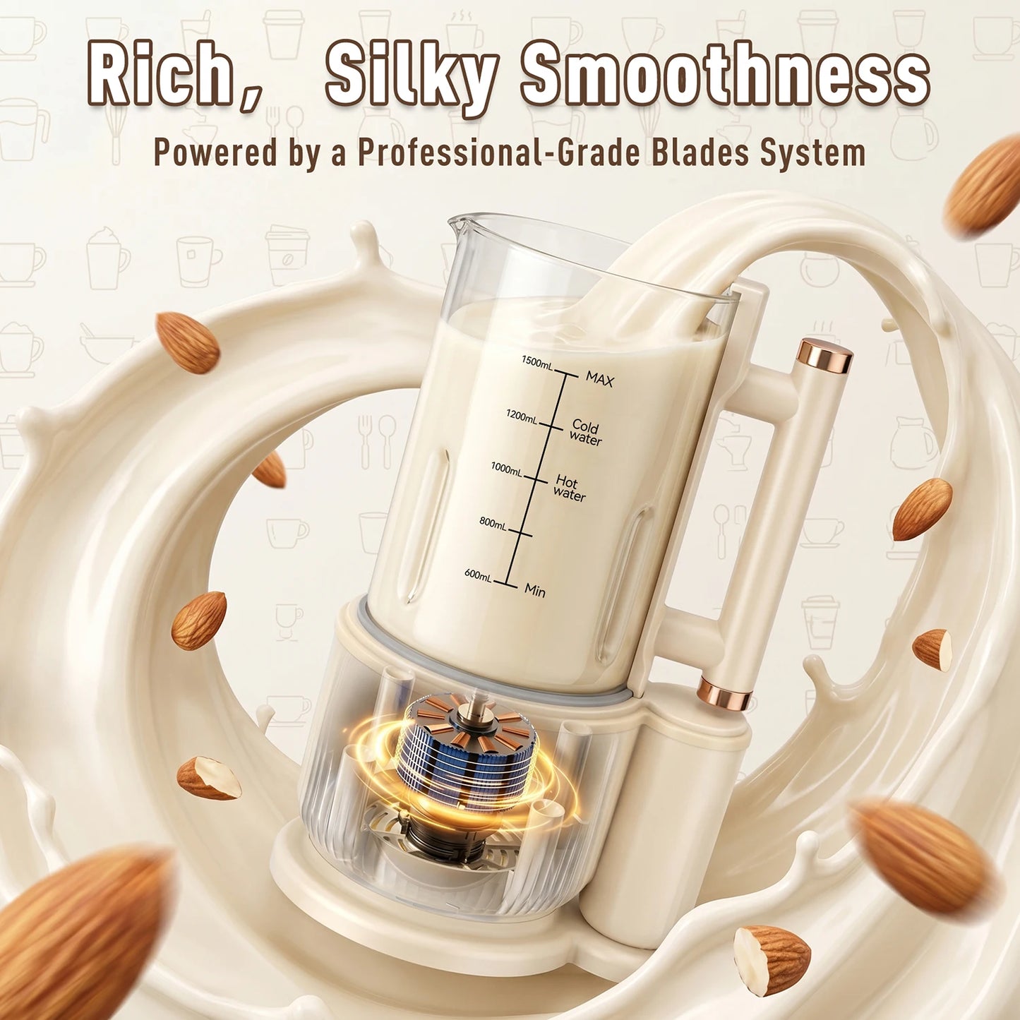 Automatic Nut Milk Maker Plug And Play Juicer Machine