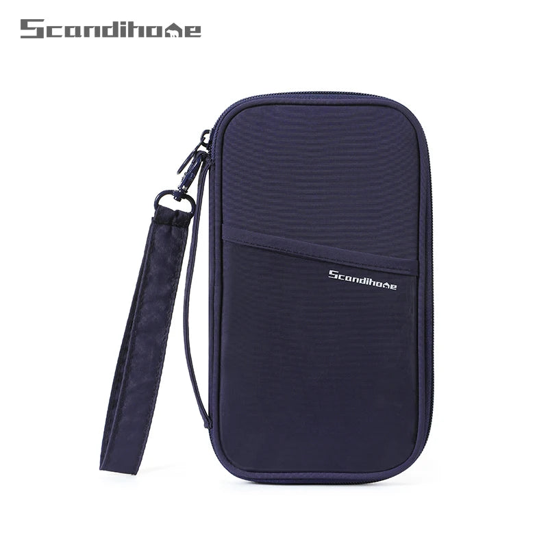 ScandiHome RFID Blocking Passport Holder Travel Wallet Anti Theft