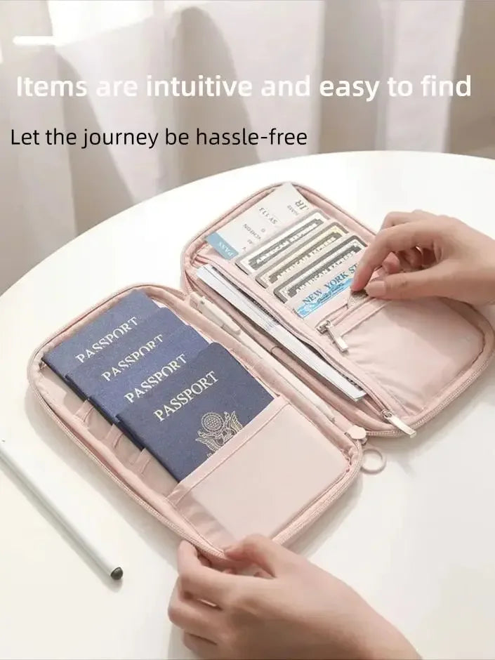 ScandiHome RFID Blocking Passport Holder Travel Wallet Anti Theft