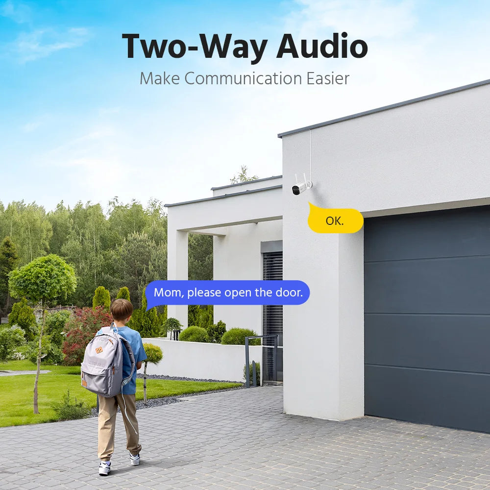 ANNKE 4MP Solar Wireless Security Camera with Two Way Audio