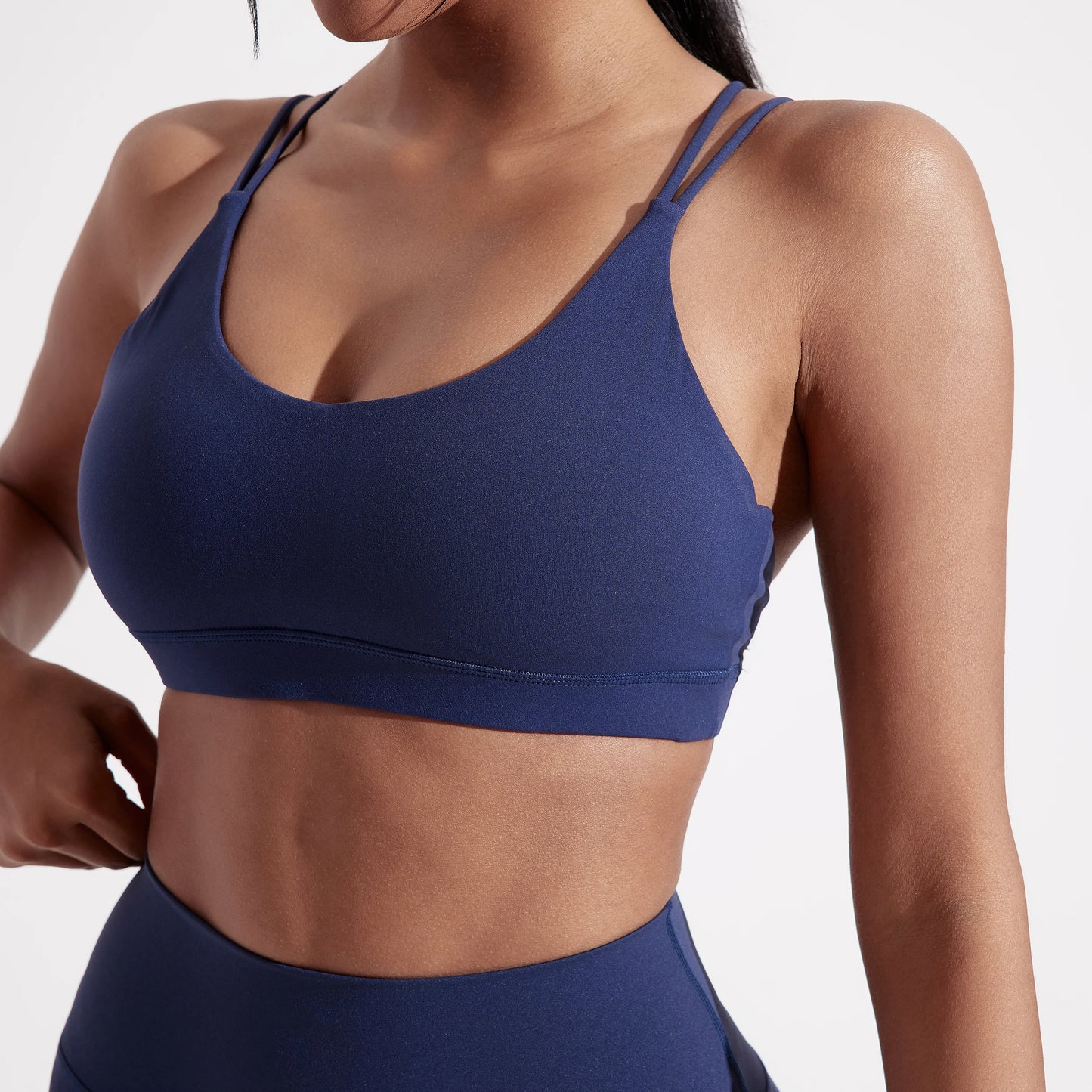 Solid Color High Support Women Gym Yoga Bra